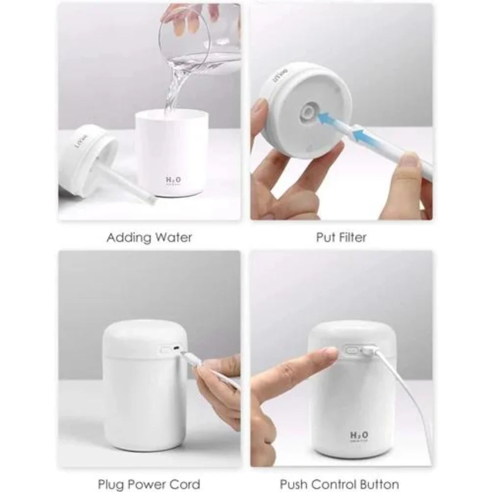 H2O USB Personal Cool Mist Humidifier